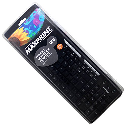 Teclado Multimídia Maxprint Compacto Usb Preto 603985
