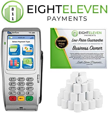 VX680 by Verifone | WiFi Enabled Wireless Credit Card Terminal | Accept Contactless Payments | EMV Smart Card Reader | VX 680 Color Touch Screen | Merchant Account Required for Purchase