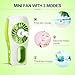 Fritesla USB Mini Misting Fan with Personal Cooling Humidifier (Green)
