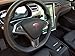 Edwin Group of Companies Steering Wheel Tesla Model S/Model X RED Tesla Logo Sticker Decal Vinyl Small Suitable for Any Car Model Tesla