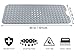 Yimobra Non Slip Bathtub Mat 40 x 16 Inch, Extra Long Shower Mat with Drain Holes, Machine Washable Baby Bath Mats, Strong Suction Cups for Bathroom Floor, Grey