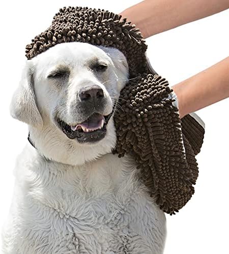 thumbnail image 2 of Soggy Doggy Super Shammy Dog Towel - Microfiber Chenille Towel With Hand Pockets, Extra Absorbent 2 of 13
