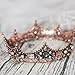 Aukmla Gold Queen Crowns and Tiaras Gothic Rhinestones Bridal Crown Wedding Party Headband Prom Hair Accessories for Women and Girls (Bronze-2)