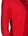 Solid Soft Stretch Longline Long Sleeve Open Front Knit Cardigan Red Size M