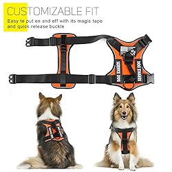 Demigreat Service Dog Harness, Reflective Dog Vest