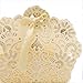 100pcs Wedding Party Favor Boxes,Lace Candy Boxes Laser Cut Boxes Cajitas Para Dulces for Wedding Bridal Shower Baby Shower Birthday Party(Gold)
