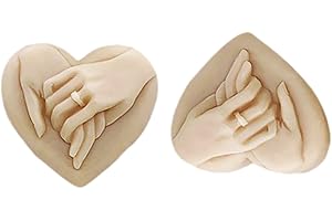 GRAINRAIN Heart Wedding Silicone Soap Bar Mold Candle Mold DIY Craft Plaster Resin Mold for Lover (15132)