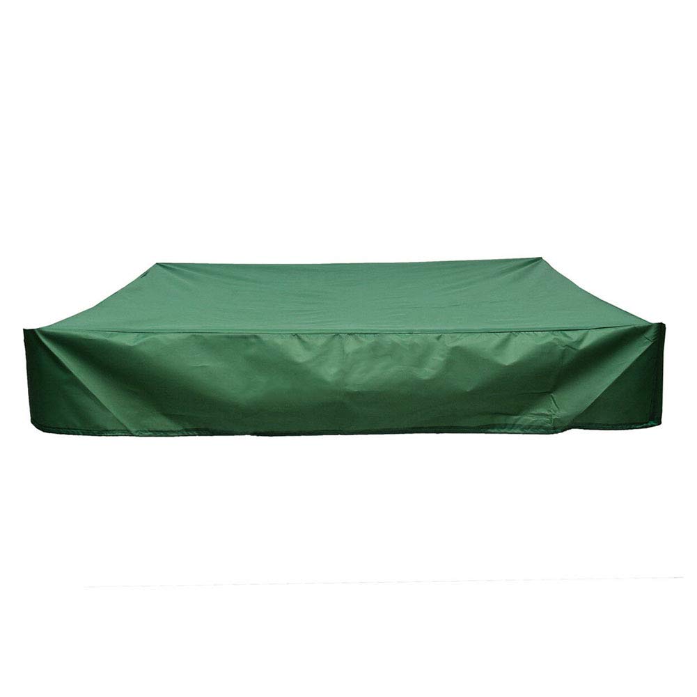 Almabner Dustproof Protection Sandbox Cover with Drawstring,Waterproof Oxford Cloth Multi-Purpose Sandpit Cover Pool Cover Avoid The Sand and Toys Contamination, Green
