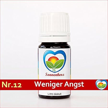 Gegen Angst: Energetische & feinstoffliche Sonnenglobuli Nr. 12 WENIGER ANGST von Sonnenherz - Informierte Globuli, Globulis,