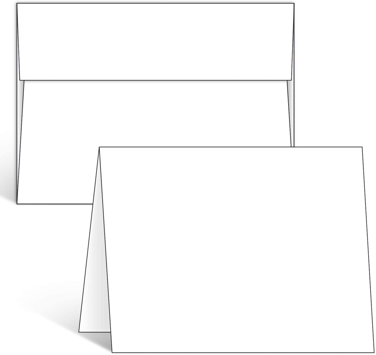 Mua Ohuhu Blank White Cards and Envelopes 50 Pack - 5" x 7" Heavyweight ...
