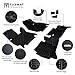 TuxMat Custom Car Floor Mats for Hyundai Kona 2018-2020 Models - Laser Measured, Largest Coverage, Waterproof, All Weather. The Best Hyundai Kona Accessory (Full Set - Black)