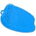 Valentine Special! Shower Foot Scrubber with Non Slip Suction Cups - Shower Mat Foot Cleaner with Soft & Firm Bristles - Best for Cleaning Feet and Improving Foot Circulation