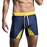 Tirain Men's Compression Boxer Brief Swimsuit Tie Rope Trunks
