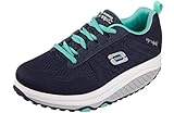 Skechers Women's Shape Ups 2.0 Fashion Sneaker, Navy/Turquoise, 11 M US