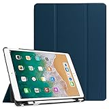 Fintie iPad Pro 10.5 Case with Built-in Apple Pencil Holder - [SlimShell] Ultra Lightweight Standing Protective Cover with Auto Wake / Sleep for Apple iPad Pro 10.5 Inch 2017 Tablet, Navy