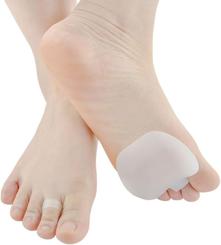 2X Pedimend Silicone Gel Ball of Foot Cushion Pain Relief Pad & Toe Separator, Metatarsal/Hard Skin/Morton's Neuroma