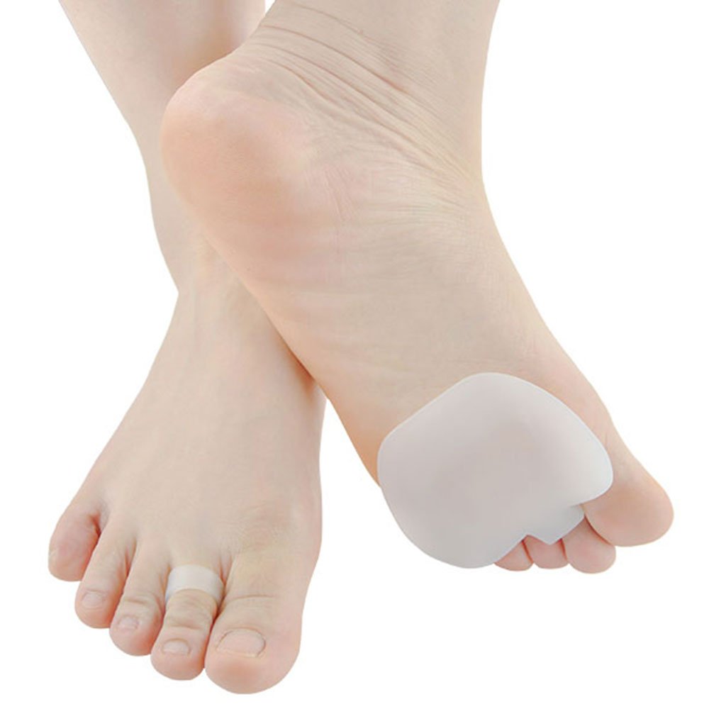 2X Pedimend Silicone Gel Ball of Foot Cushion Pain Relief Pad & Toe Separator - Metatarsal/Hard Skin/Morton's Neuroma - Reduce Forefoot Pain - Relax Pressure Points - Foot Care