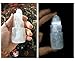 JIC Gem Clearance Natural Selenite Lamp Mini White Gemstone Crystal Lamp 4 inches Color Changing Light + Use Batteries