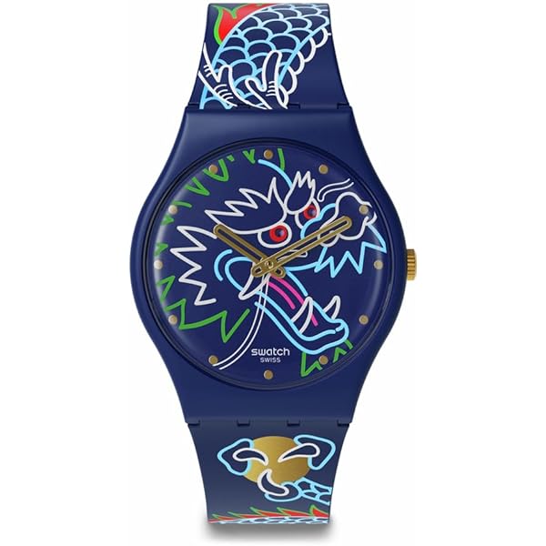 Amazon.com: Swatch Wave by Hokusai & Astrolabe Quartz Watch