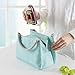 Buringer Reusable Insulated Lunch Bag Cooler Tote Box Meal Prep for Men & Women Work Picnic or Travel （Geometry Green Small Size）