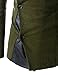 (GD93) Slim Stylish Unbalanced Metallic Leather Point Knitted Cardigan Sweaters Khaki US L(Tag Size XL)