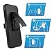 Galaxy S7 Case, MoKo Shock Absorbing Hard Cover Ultra Protective Heavy Duty Case with Holster Belt Clip + Built-in Kickstand for Samsung Galaxy S7 5.1 Inch (2016) - Black (NOT FIT Galaxy S7 Edge)
