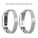 SWEES Metal Bands Compatible Fitbit Alta & Fitbit Alta HR, Milanese Stainless Steel Metal Sculpture Dressy Design Replacement Accessories Small for Women, Silver, Black, Silver, Colorful, Rose Gold