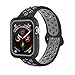 BRG Apple Watch Case with Band, Shock-proof and Shatter-resistant Protective Case with Silicone Sport iWatch Band for Apple Watch Series 3/2/1 Nike+ Sport Edition 42mm M/L Black/Gray