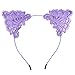 Lucky God 8Pcs Women Lovely Fashion Lace Cat Ears Headband Hair Accessories