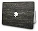 KECC Compatible with MacBook Pro 15 inch Case 2019 2018 2017 2016 Release A1990 A1707 Protective Italian Leather Hard Shell Case, Brown Wood Leather