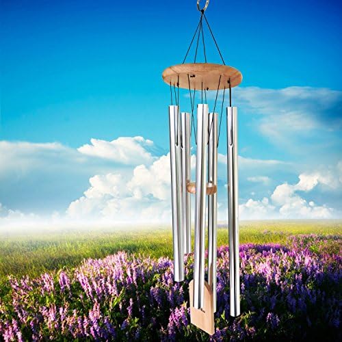 Ownuzz Inspirational Hanging Wind Chimes Set for Patio, Garden, Terrace, Balcony and other Indoor Outdoor Decor, Medium，relieve pressure .Quiet, soothing mood