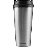 LocknLock Clip Tumbler Sliver 18oz Coffee Tumbler with Leak Proof Lid, BPA-Free Double Wall Stainless Steel Vacuum Insulated Travel Mug Cup for Hot & Cold Beverage