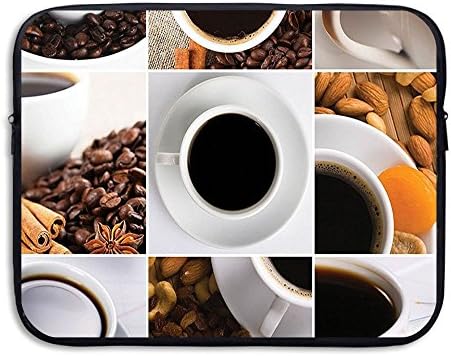 XINSHOU Coffee Mugs Collage With Almonds Cashews Beans Cinnamon Modern Composition Laptop Sleeve Case Bag Cover For 13-15 Inch Notebook Computer 15 Inch