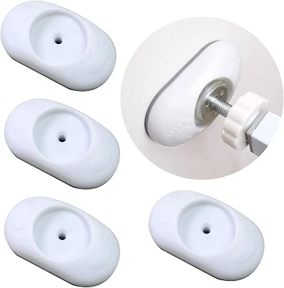 WUBAYI 4Pcs Baby Gate Extension Wall Protector No Drill Elliptic