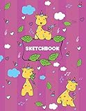 Sketchbook: 8.5 x 11 Sketch Book for Girls. 100 Blank Pages Notebook for Drawing and Sketching by