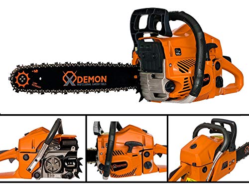 Benzin Motorsäge Motorkettensäge Kettensäge Benzinsäge 55cm3 2,2 kW (DEM-CS58T) – Bild 4