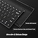 MoKo Wireless Keyboard and Mouse, 2.4G Mini Small Rechargeable Keyboard Mouse Combo for Computer, Laptop, Desktop, PC, Compatible with Windows XP/Vista / 7/8 / 10 - Black