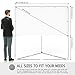 JaeilPLM 100-Inch 2-in-1 Outdoor Indoor Portable Projector Screen with Triangle Stand or Hanging Design, Movie Projection for Camping, Recreational Events, Home Theater, Gaming (OS100)