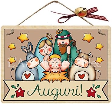 Plaque D Immatriculation Avec Ficelle Bois Anniversaire Creche Idee Cadeau Artisanat Italien Made In Italy Joyeux Noel Crochet De Porte Exterieur Table Country Etiquette Avec Ficelle Amour Amazon Fr Cuisine Maison