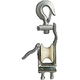 Low Voltage & Network Cable Installation Pulley.Cable Pulley Set for Low Voltage Electrical,Network,& Coax Cables-Smooth Cable Installation,Swivel Snap Hooks,and Anti-Friction Bearings