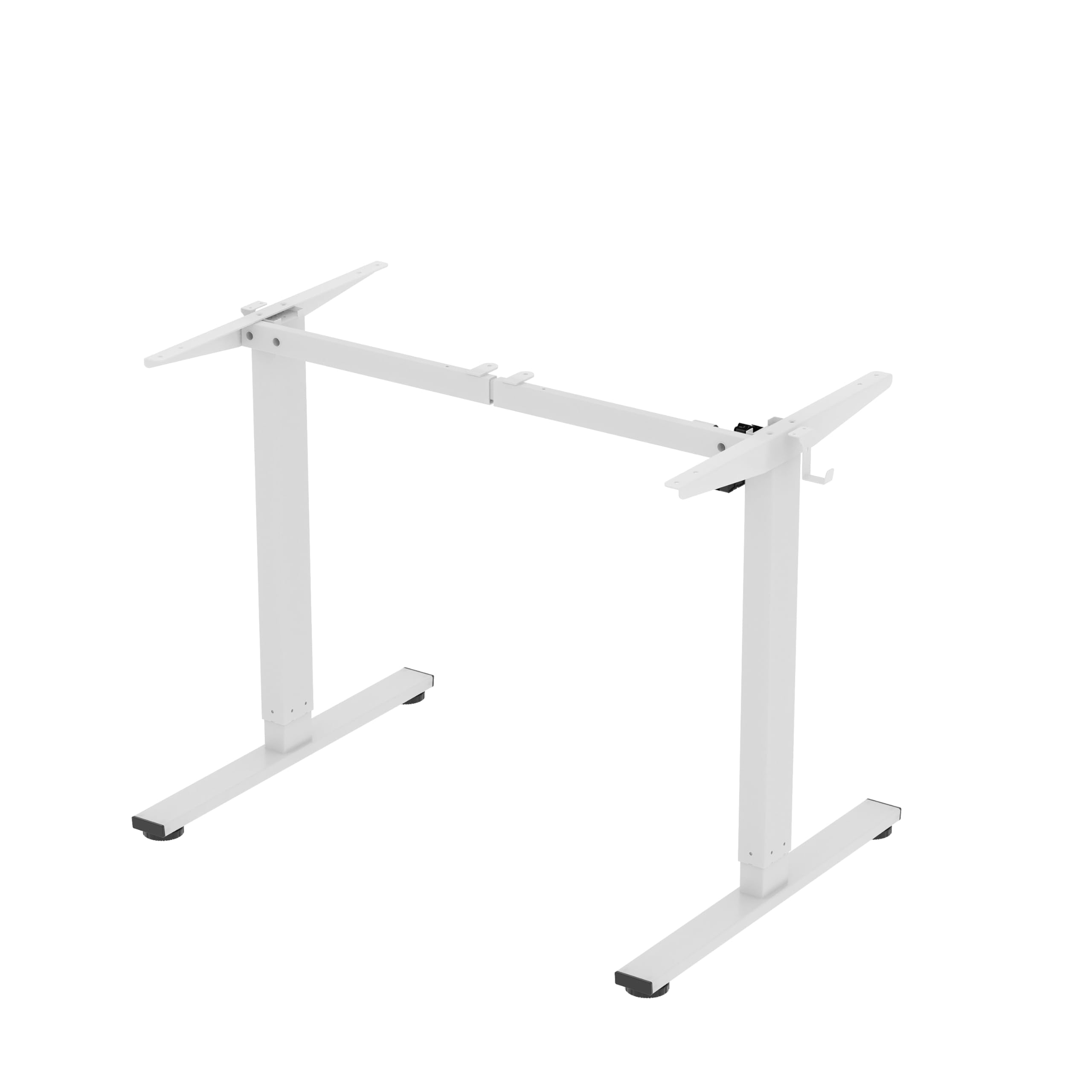 FLEXISPOT 電動式スタンディングデスク(幅120×奥行60,メモリー機能付き) 昇降デスク 高さ調節デスク パソコンデスク 人間工学 ゲーミングデスク EF1 セット (天板なし, 足（白）)商品画像