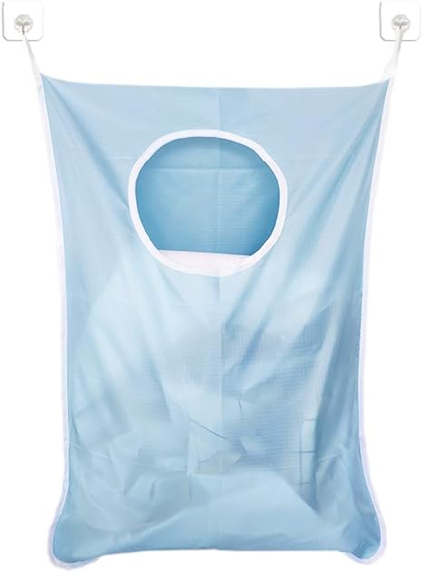 Amazon Aooyo ランドリーバッグ 洗濯かご 壁掛け収納 吊り下げ収納 洗濯ボックス 洗濯物入れ ウォールポケット 折りたたみ 脱衣かご おしゃれ ランドリー収納 汚れた服の収納袋 雑貨収納 取り付け簡単 ライトブルー ランドリー収納 オンライン通販