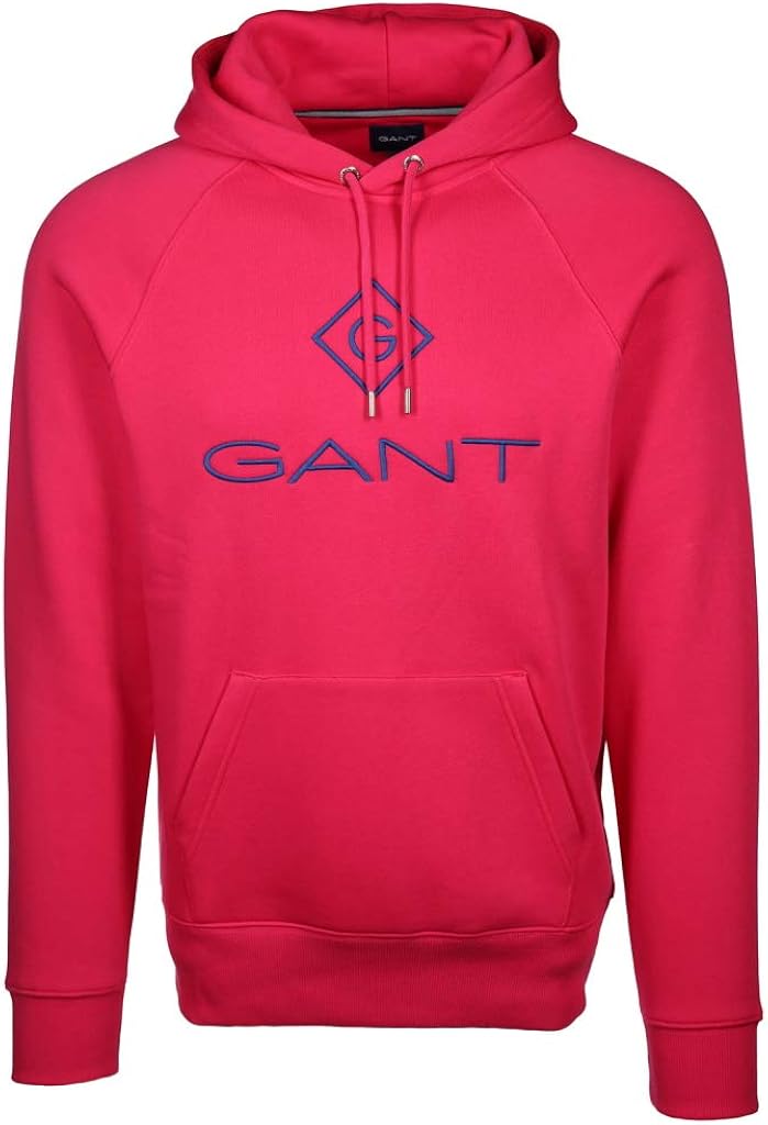 pink gant hoodie
