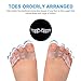 Gel Toe Separator Toe Spacers Toe Stretchers for Men and Women Easy Wear in Shoes, Quickly Alleviating Pain After Yoga and Sports Activities (Toe Separators)