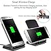 Fast Wireless Charger Stand Pad for iPhone 8/8 Plus,iPhone X/Xs Max/XR,Galaxy S9/S9+, S8/S8 Plus,Note 9 8 5,S7/S7 Edge,S6/S6 Edge/S6 Active,Nexus 6/5/4[Black]