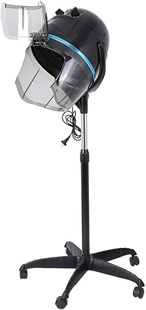 Asciugacapelli Con Cappuccio 1000w Casco Asciugacapelli Professionale Per Parrucchiere Timer Da 0 A 60 Minuti Fino A 75 Gradi Regolabili Amazon It Salute E Cura Della Persona