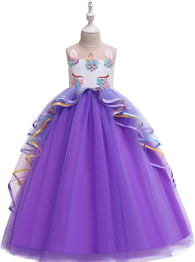 Romon Robe de Princesse pour Enfants Robe de Fille Halloween Robe de