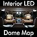 LED WHITE 2X DOME MAP INTERIOR LIGHT BULB 9 SMD CIRCLE PANEL XENON HID LAMP - FITS ALL VEHICLES
