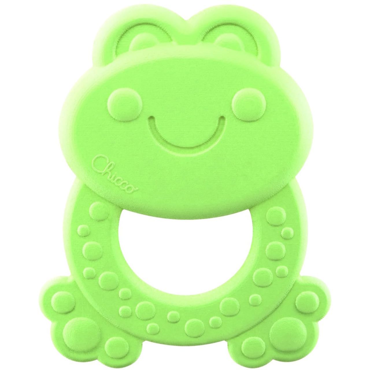 Chicco ECO+ Teething Toy, Burt the Frog | Sustainable Baby Toy, Recycled Plastic, 3 months +