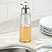 InterDesign Clarity Foaming Soap Dispenser Pump, for Kitchen or Bathroom Countertop - Clear/Satin